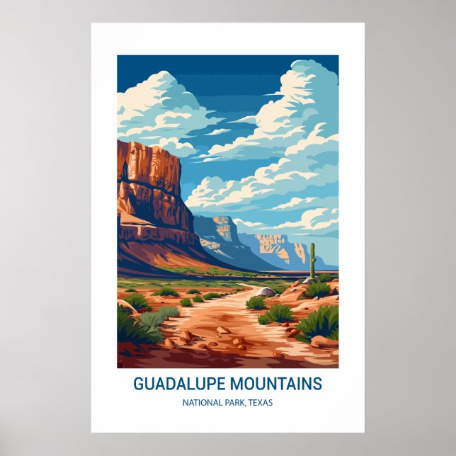 Guadalupe Mountains National Park Texas USA Poster (Framsidan)
