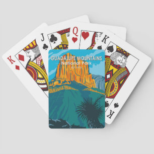 Guadalupe Mountains National Park Texas Vintage Casinokort