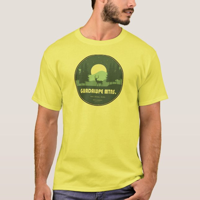 Guadalupe Mountains nationalpark Hjort T Shirt (Framsida)