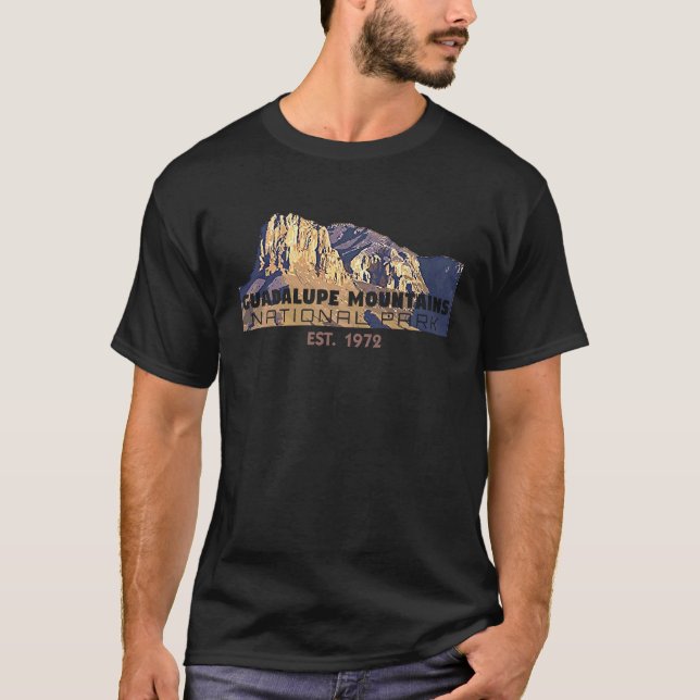 Guadalupe Mountains nationalpark Texas Explore Mo T Shirt (Framsida)