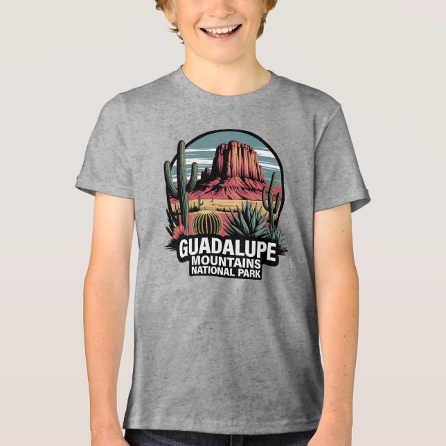 Guadalupe Mountains nationalpark Texas T Shirt (Framsida)