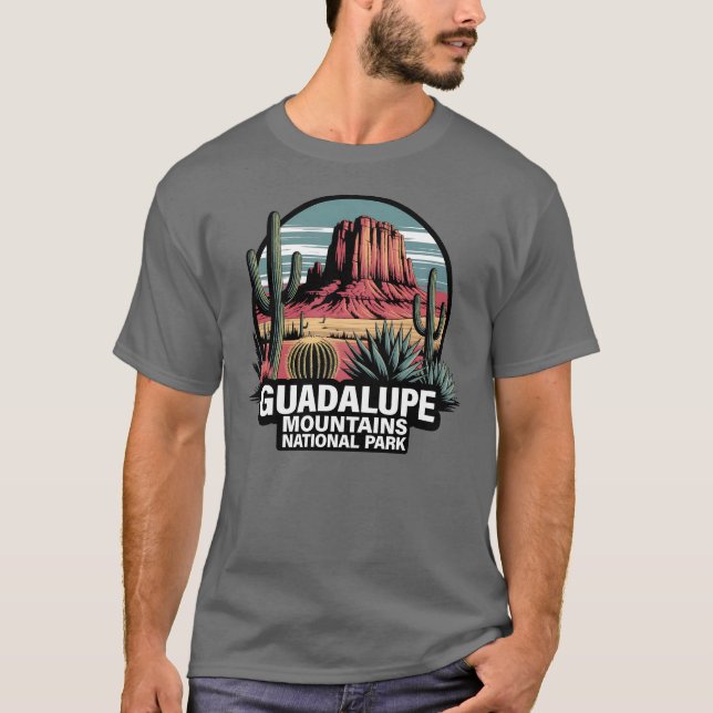Guadalupe Mountains nationalpark Texas T Shirt (Framsida)