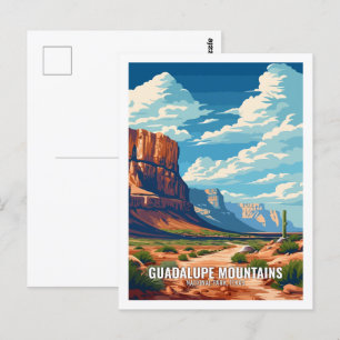 Guadalupe Mountains nationalpark Texas USA Vykort