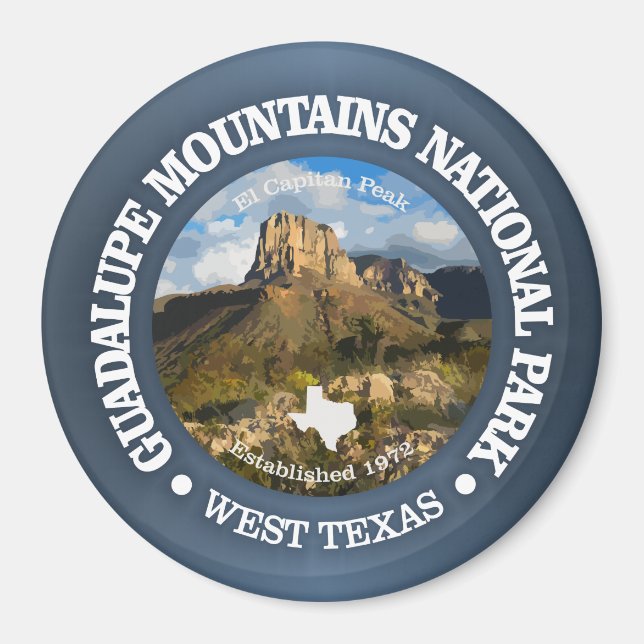 Guadalupe Mountains NP Magnet (Framsidan)