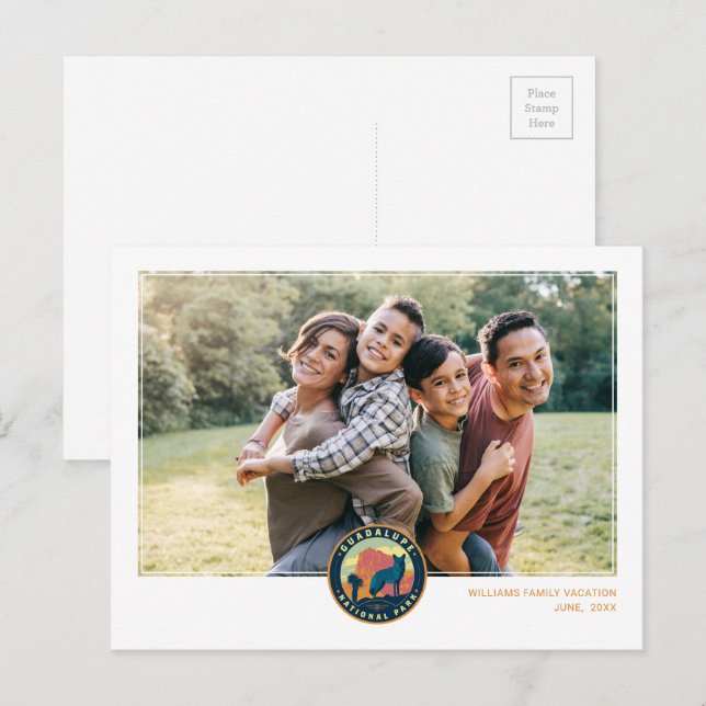 Guadalupe National Park Vykort (Fram/baksida)