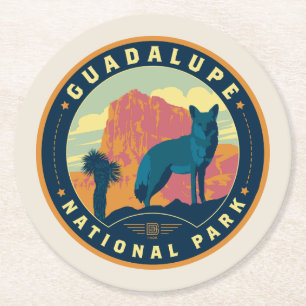 Guadalupe nationalpark underlägg papper rund