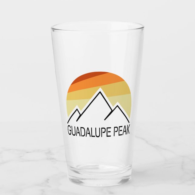 Guadalupe Peak Retro Glaskopp (Framsida)