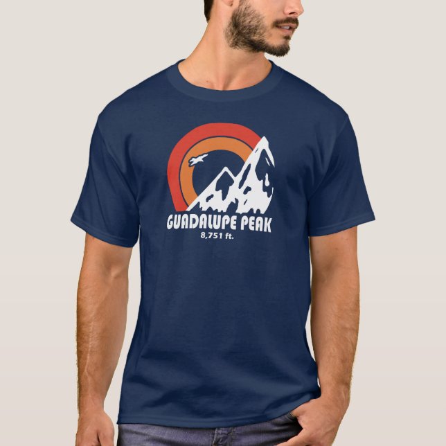 Guadalupe Peak Texas Sol Eagle T Shirt (Framsida)