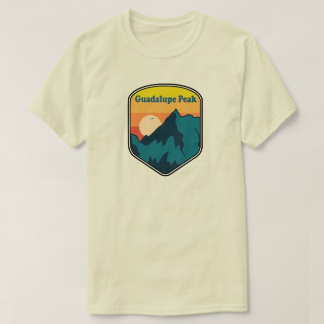 Guadalupe Peak Texas Sunrise T Shirt (Design framsida)
