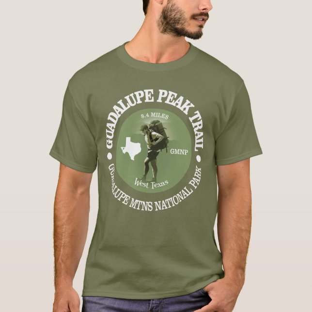 Guadalupe Peak Trail (O) T Shirt (Framsida)