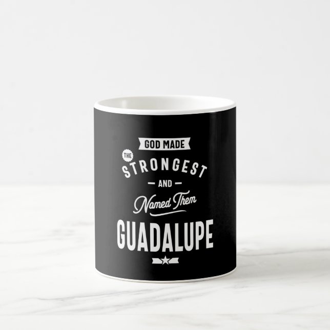 Guadalupe Personlig Namn Birthday Gift Kaffemugg (Center)