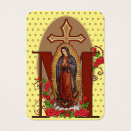Guadalupe Religiösa katolskt Prayer Heliga Card Visitkort