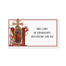 Guadalupe Religiösa Prayer Heliga Cards