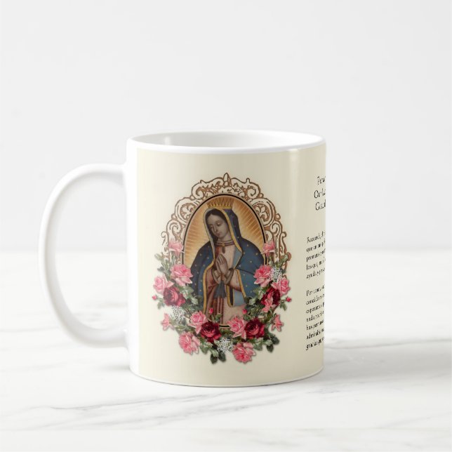 Guadalupe Religiösa Virgin Mary Kaffemugg (Vänster)