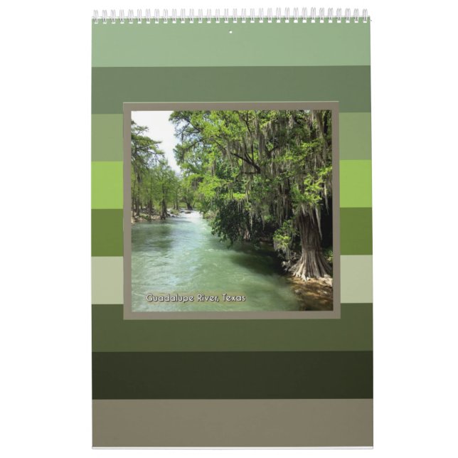 Guadalupe River i Gruene, Texas Kalender (Omslag)