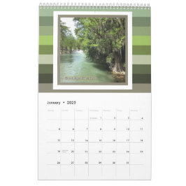 Guadalupe River i Gruene, Texas Kalender