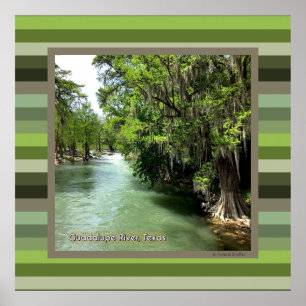 Guadalupe River i Gruene, Texas Poster