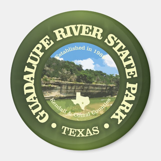 Guadalupe River SP Magnet (Framsidan)