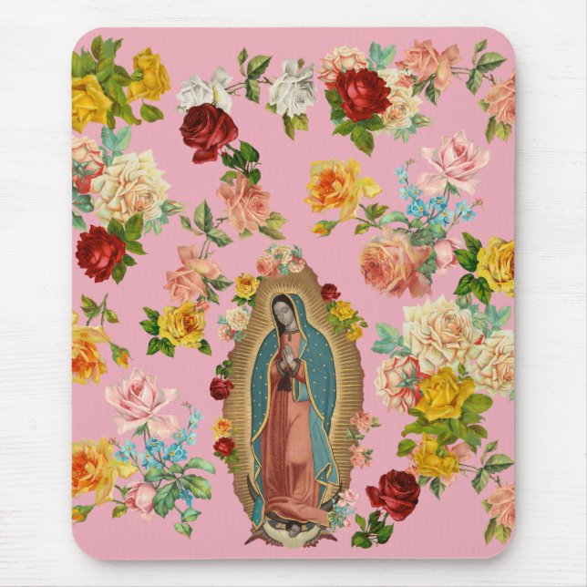 Guadalupe rosa Mousepad Musmatta (Framsidan)