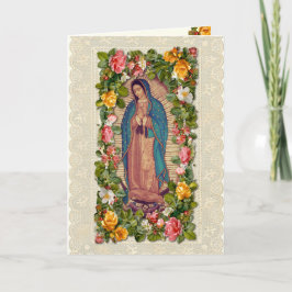Guadalupe Virgin Mary Catholic Spanish Gracias Tack Kort