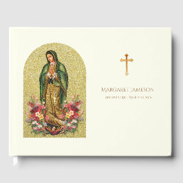 Guadalupe Virgin Mary Funeral Memorial Guest Bok