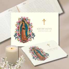Guadalupe Virgin Mary Funeral Memorial Guest Bok