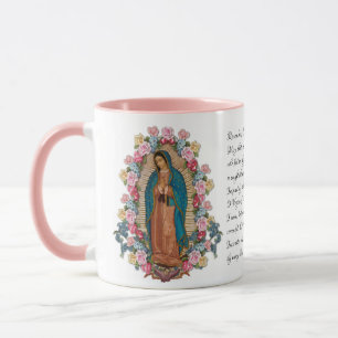 Guadalupe Virgin Mor Mary Memorare Prayer Mugg