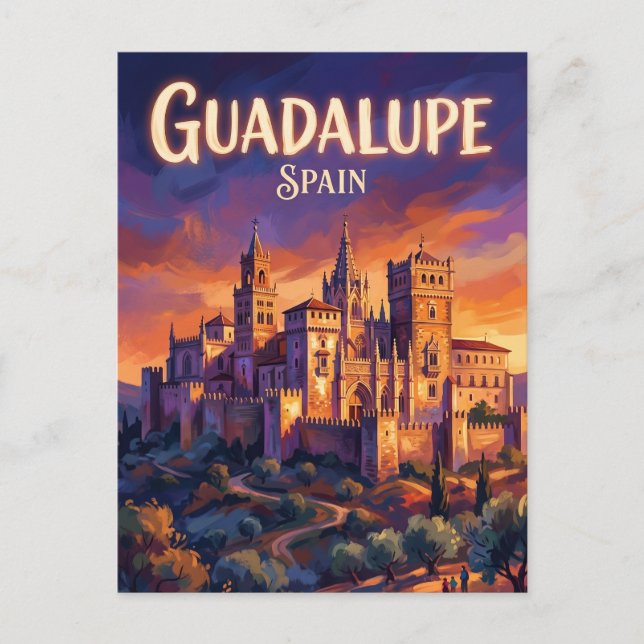 Guadalupeklostret Spanien Vykort (Framsida)