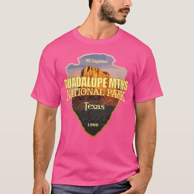 Guadalupes nationalpark (Arrowhad) Acti T Shirt (Framsida)
