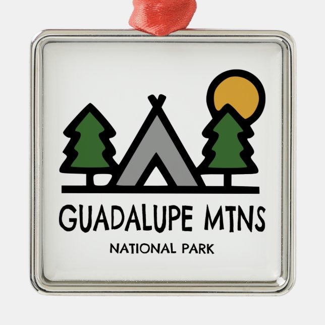 Guadalupes nationalpark julgransprydnad metall (Framsidan)