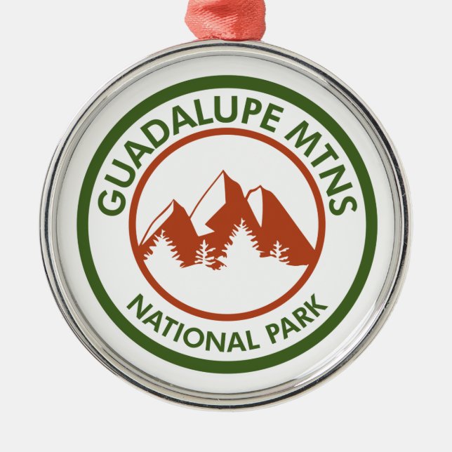 Guadalupes nationalpark julgransprydnad metall (Framsidan)