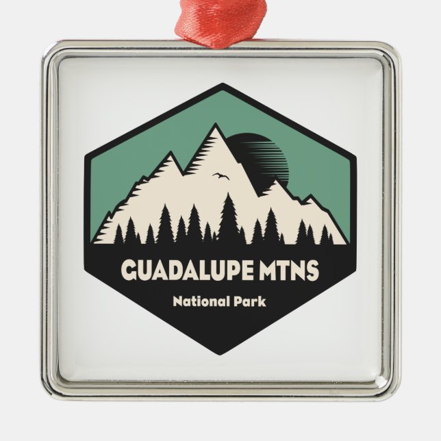 Guadalupes nationalpark julgransprydnad metall (Framsidan)