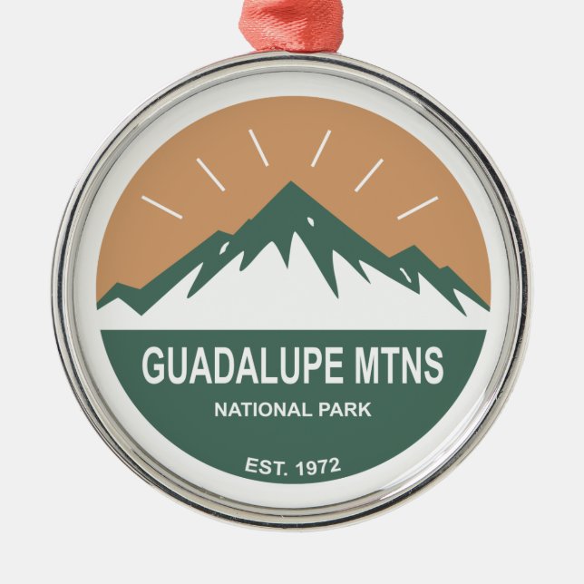 Guadalupes nationalpark julgransprydnad metall (Framsidan)