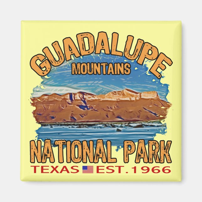 Guadalupes nationalpark magnet (Framsidan)