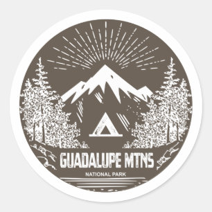 Guadalupes nationalpark runt klistermärke