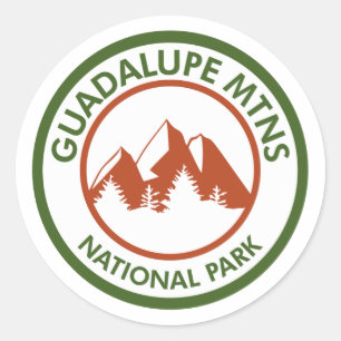 Guadalupes nationalpark runt klistermärke