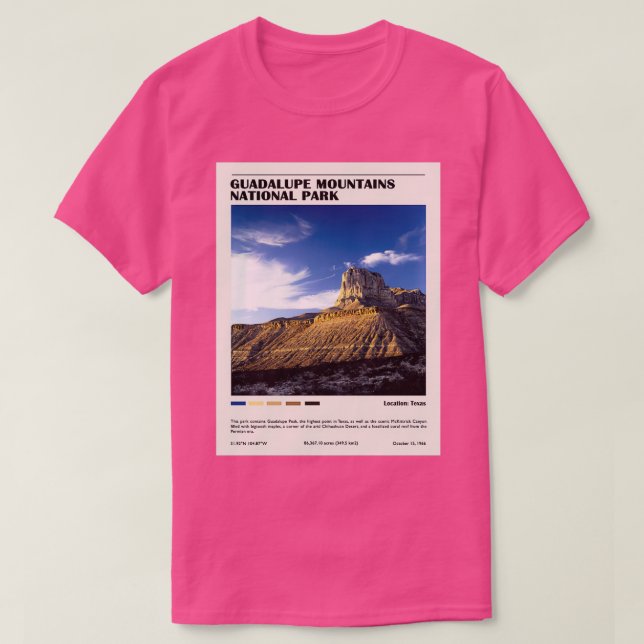 Guadalupes nationalpark t shirt (Design framsida)