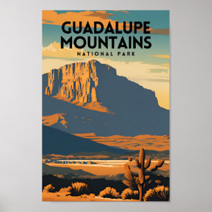 Guadalupes nationalpark Vintage resor Poster
