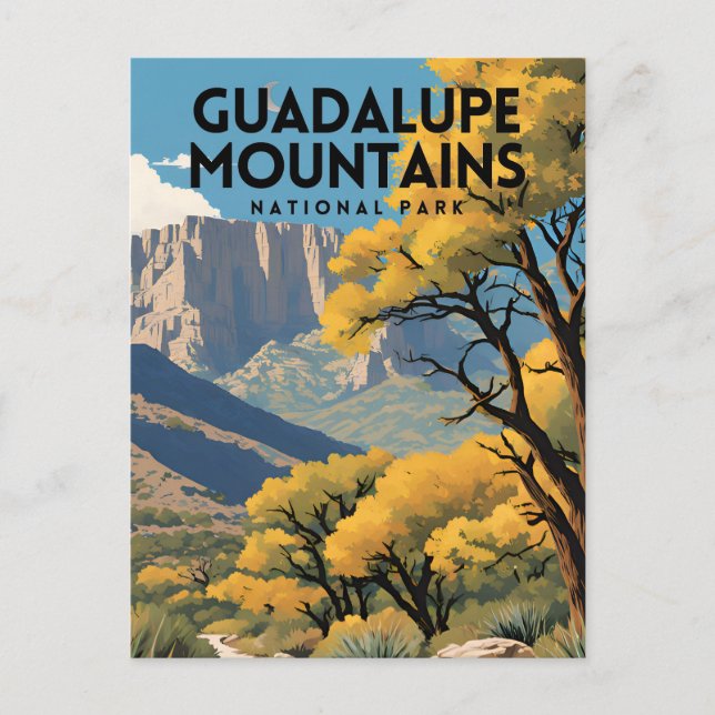 Guadalupes nationalpark vykort (Framsida)