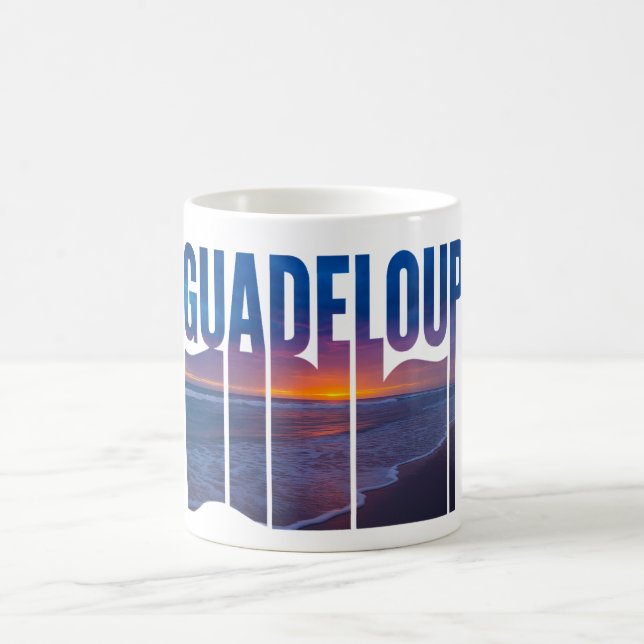 Guadeloupe: Coucher de Soleil Tropical des Caraïbe Kaffemugg (Center)