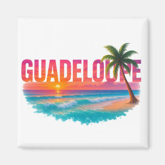 Guadeloupe Coucher de Soleil Tropical  Magnet