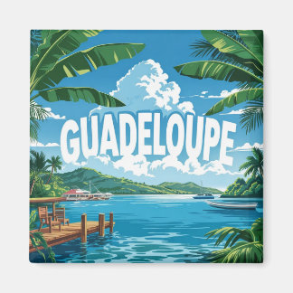 Guadeloupe: Évasion Tropicale, Plage Paradisiaque  Magnet