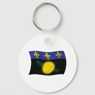 Guadeloupe Flagg Nyckelring