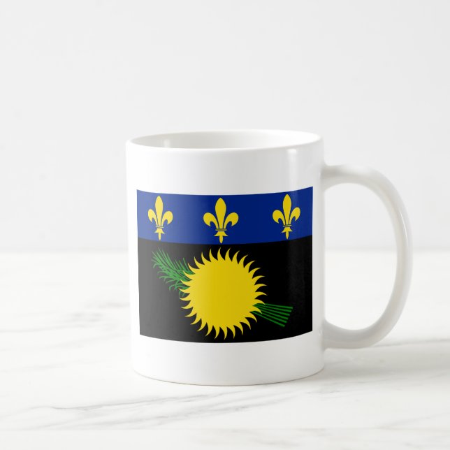 Guadeloupe Flagga GP Kaffemugg (Höger)
