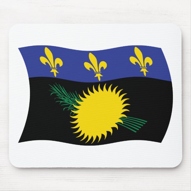 Guadeloupe Flagga Musmatta (Framsidan)