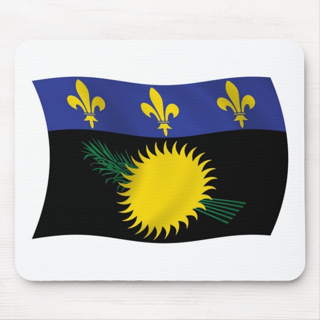 Guadeloupe Flagga Musmatta (Framsidan)