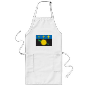 Guadeloupe flaggaförkläde långt förkläde