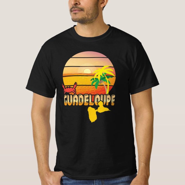 Guadeloupe idee cadeau gwada 971 t shirt (Framsida)