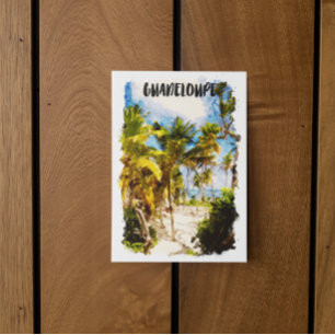 Guadeloupe Karibiska tropiska öresningar Vykort