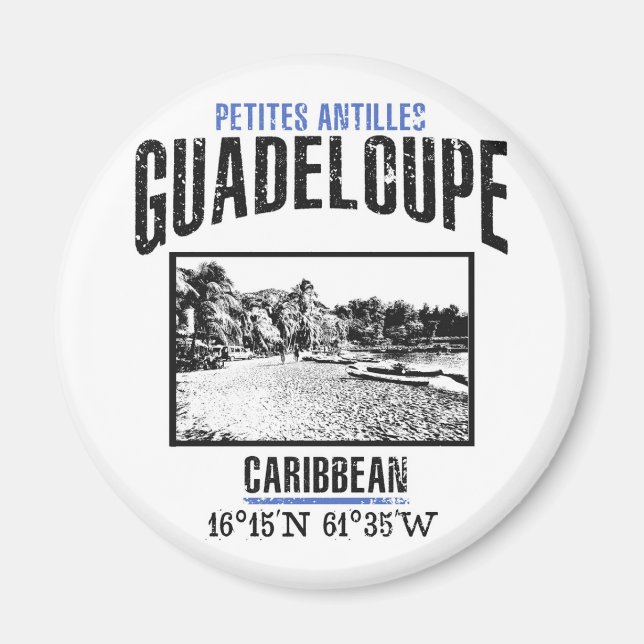 Guadeloupe Magnet (Framsidan)